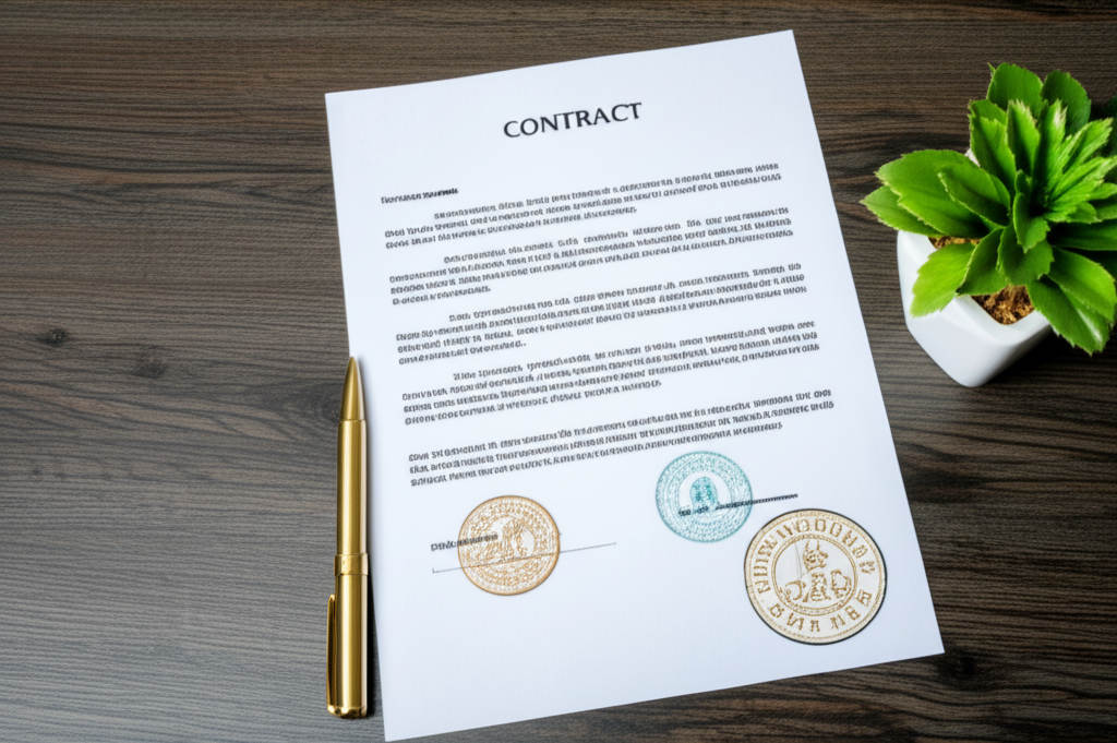 Contract signing