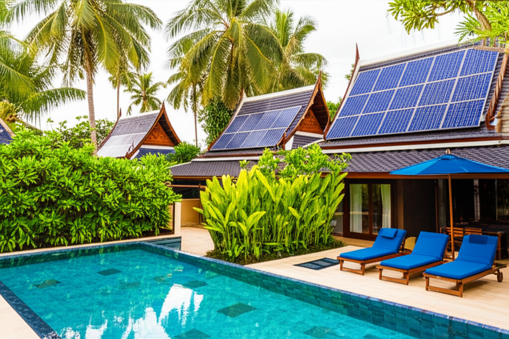 Solar-equipped property
